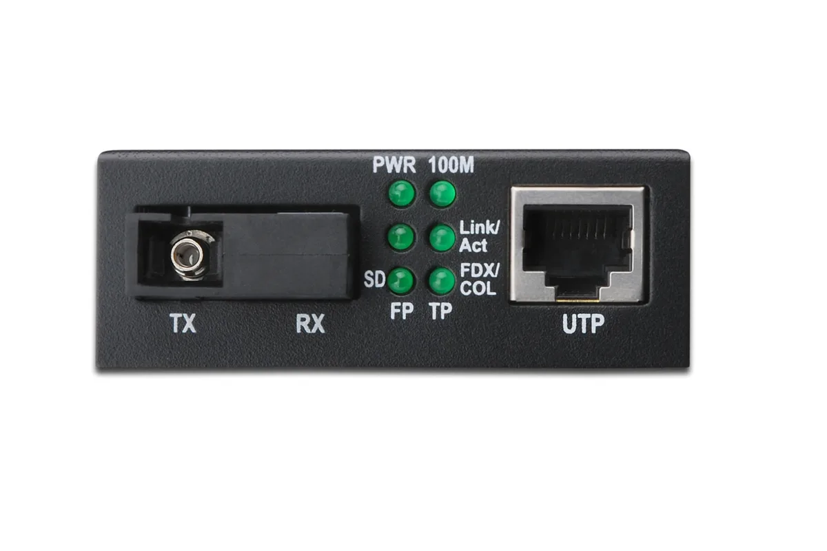 Медіа конвертор DIGITUS Gigabit, RJ45 / SM SC SX, BiDi Tx1550nm/Rx1310nm, 20км