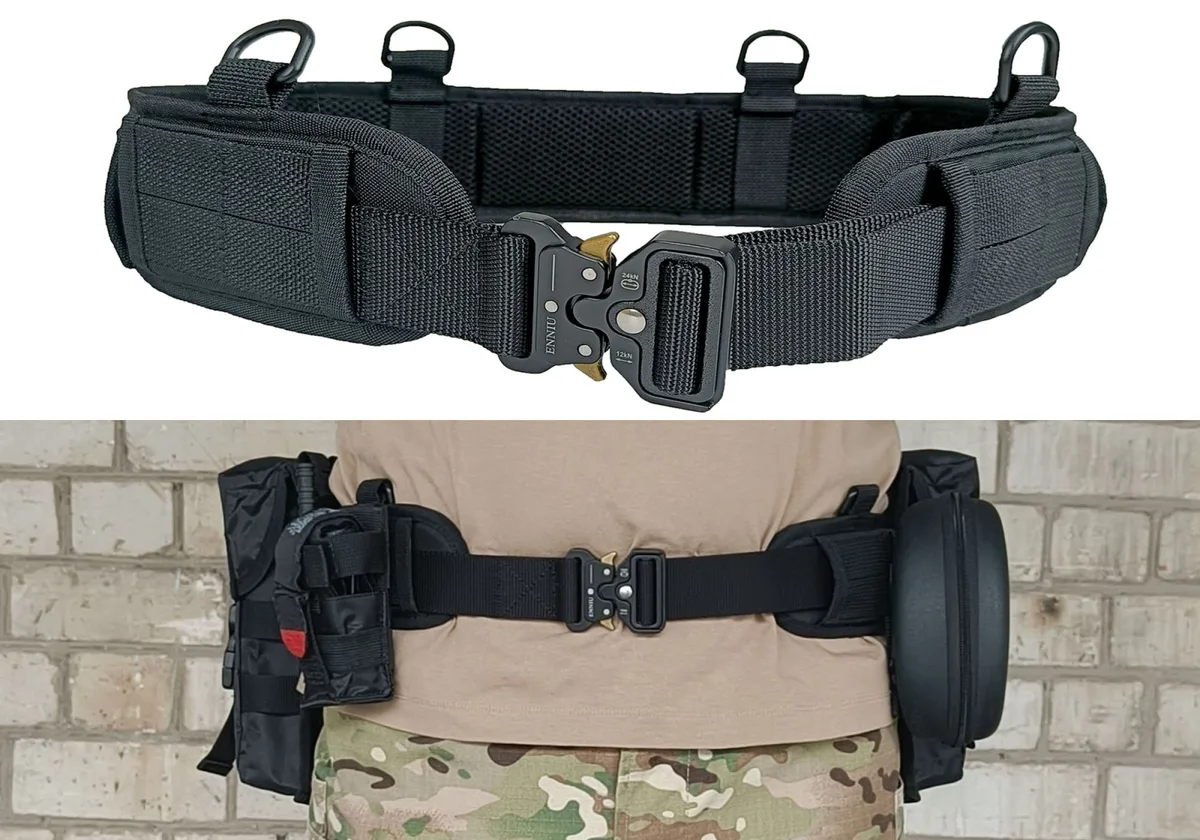 Розвантажувальний тактичний пояс EasyFit Oxford 1200 80-122 см Чорний