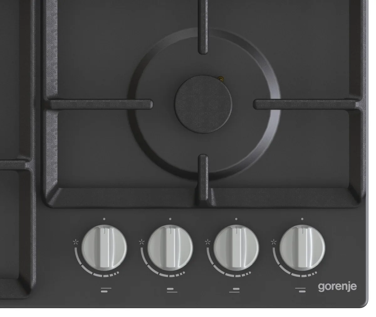 Газовая варочная поверхность Gorenje Эмаль 60х52 см Черная 4 конфорки