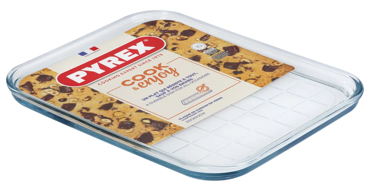 Деко для выпекания Pyrex боросиликатное стекло 32х26х2 см