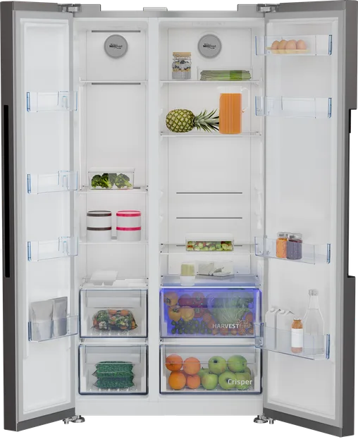 Холодильник Beko Side-by-Side 558 л Нержавеющая сталь 179х91х71 см