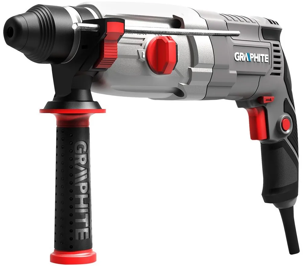 Перфоратор GRAPHITE SDS-plus 800 Вт 2.8 Дж з кейсом, вага 3.28 кг.