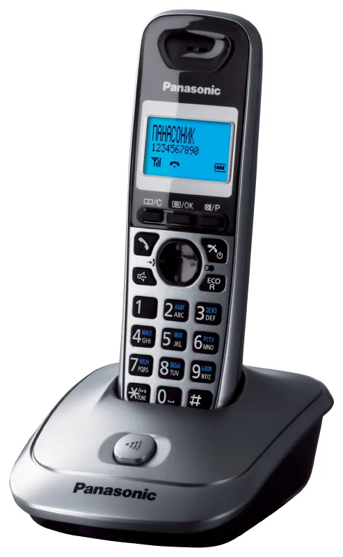 Радиотелефон DECT Panasonic KX-TG2511UAM, металлический