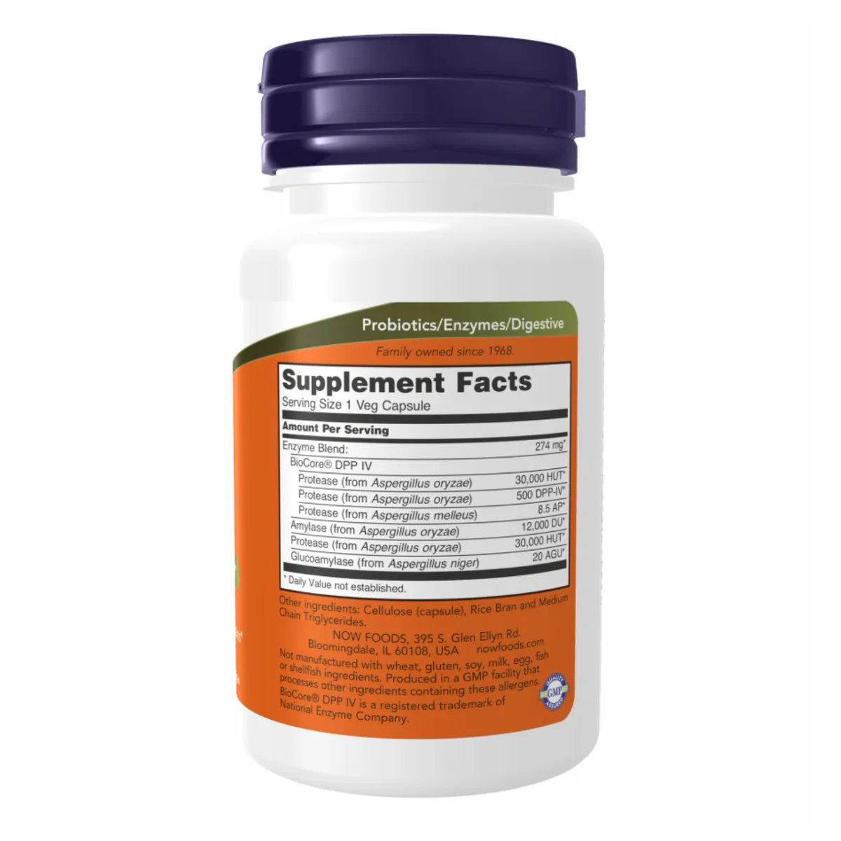 Ферментний комплекс Now Foods Gluten Digest Enzymes 60 вегетаріанських капсул