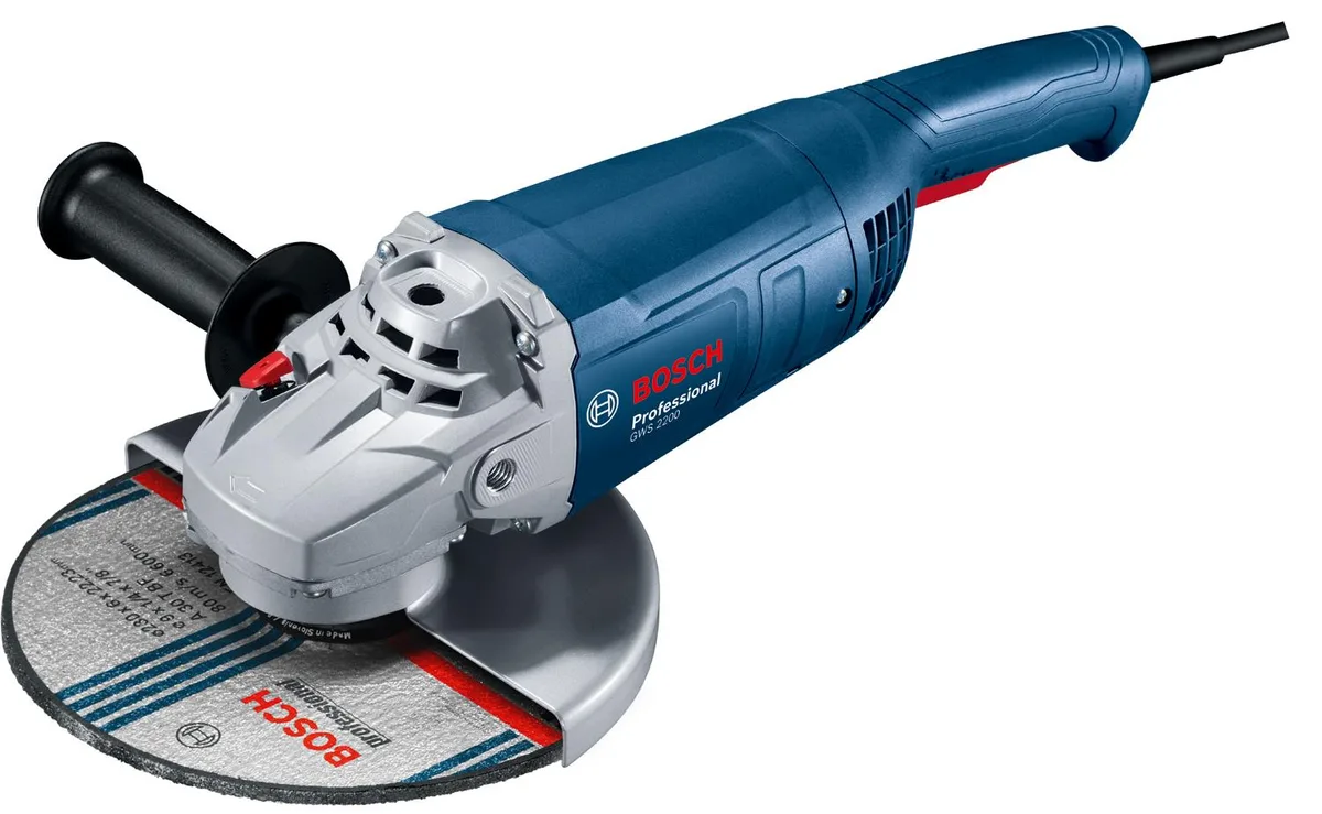 Шлифмашина угловая Bosch 2200Вт 230мм 6500об/мин для обработки металла и бетона болгарка 5,4кг
