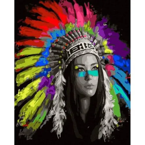 Картина по номерах Rainbow Art Дружина вождя 40x50 см з акриловими фарбами