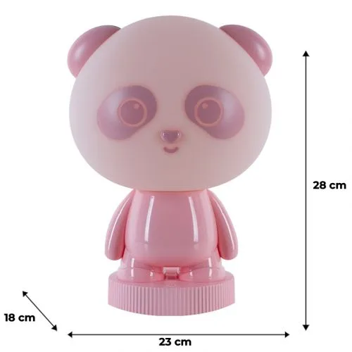 Светильник-ночник LED с аккумулятором Kite Panda для детской спальни.