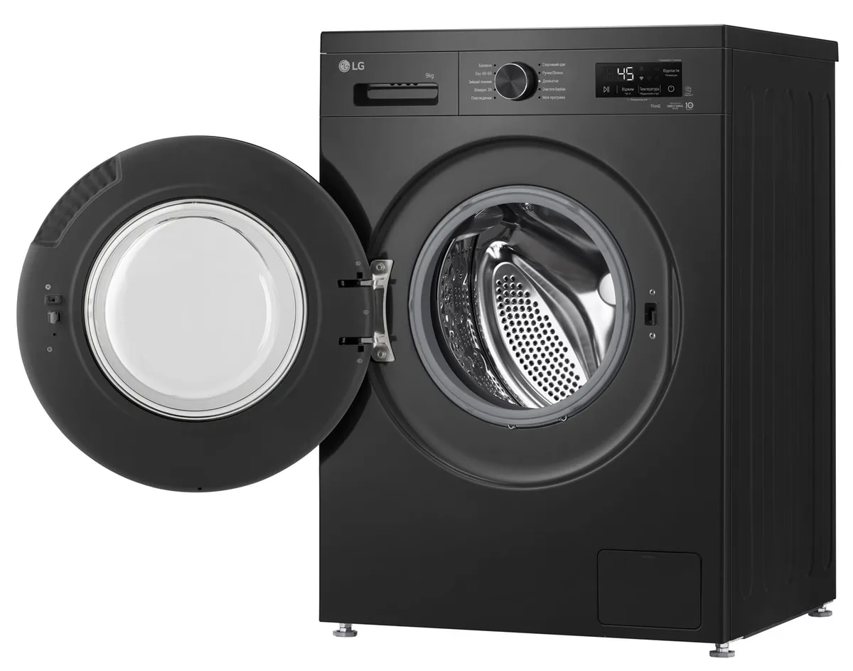 Пральна машина LG 9 кг 1400 об/хв фронтальна антрацитова