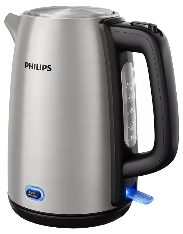 Електрочайник Philips Нержавіюча сталь 1,7 л Чорний