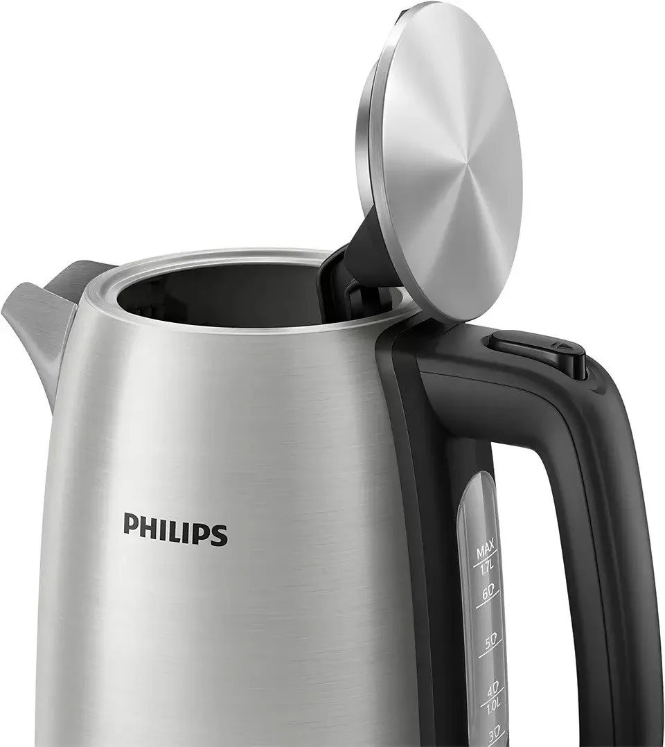 Електрочайник Philips Нержавіюча сталь 1,7 л Чорний