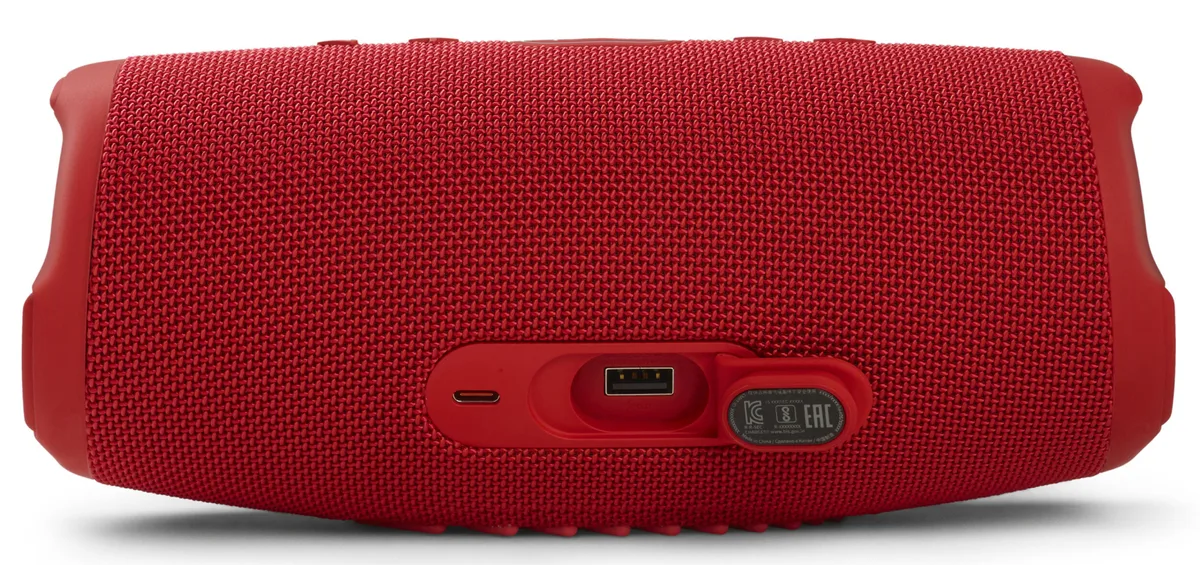 Портативна колонка JBL гумова 220х95х93 мм червона 40 Вт 20 годин роботи
