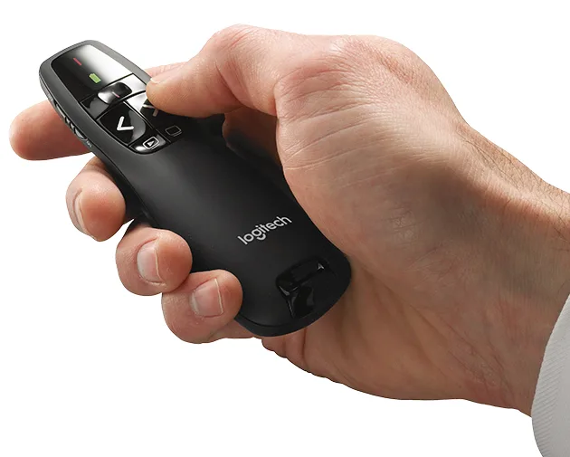 Презентер Logitech бездротовий USB чорний 37,8х115,5х27,4 мм 57 г