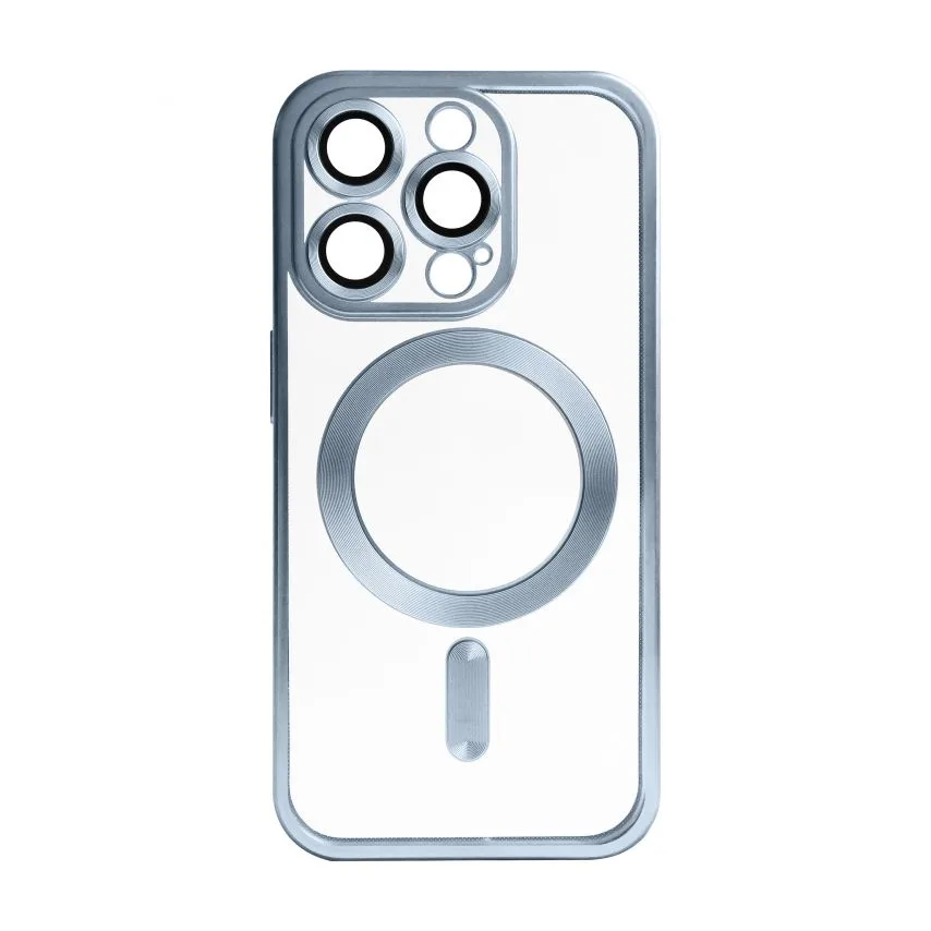 Чохол MagSafe для iPhone 13 Pro пластик силікон матовий синій