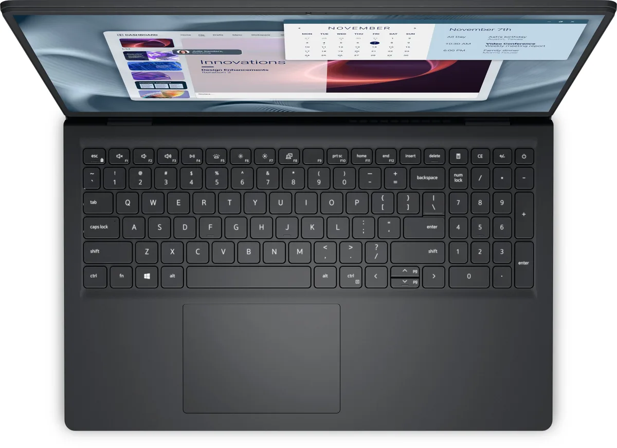 Ноутбук Dell Pro 15 Essential 15.6" FHD AG, AMD R5-7520U, 8GB, F512GB, UMA, Win11, чорний
