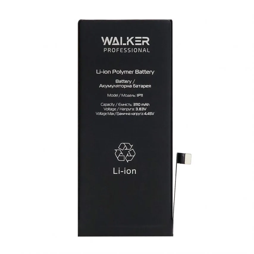 Акумулятор WALKER Professional 3110mAh для Apple iPhone 11 3,83V Original