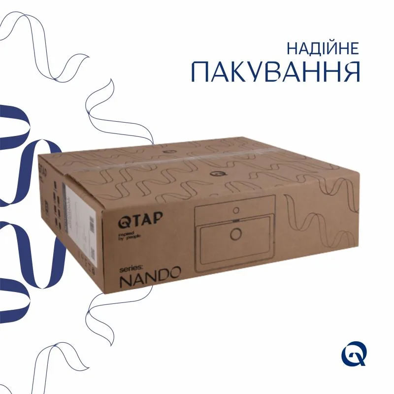 Підвісна раковина Qtap Nando LT 500x420 мм керамічна біла з донним клапаном