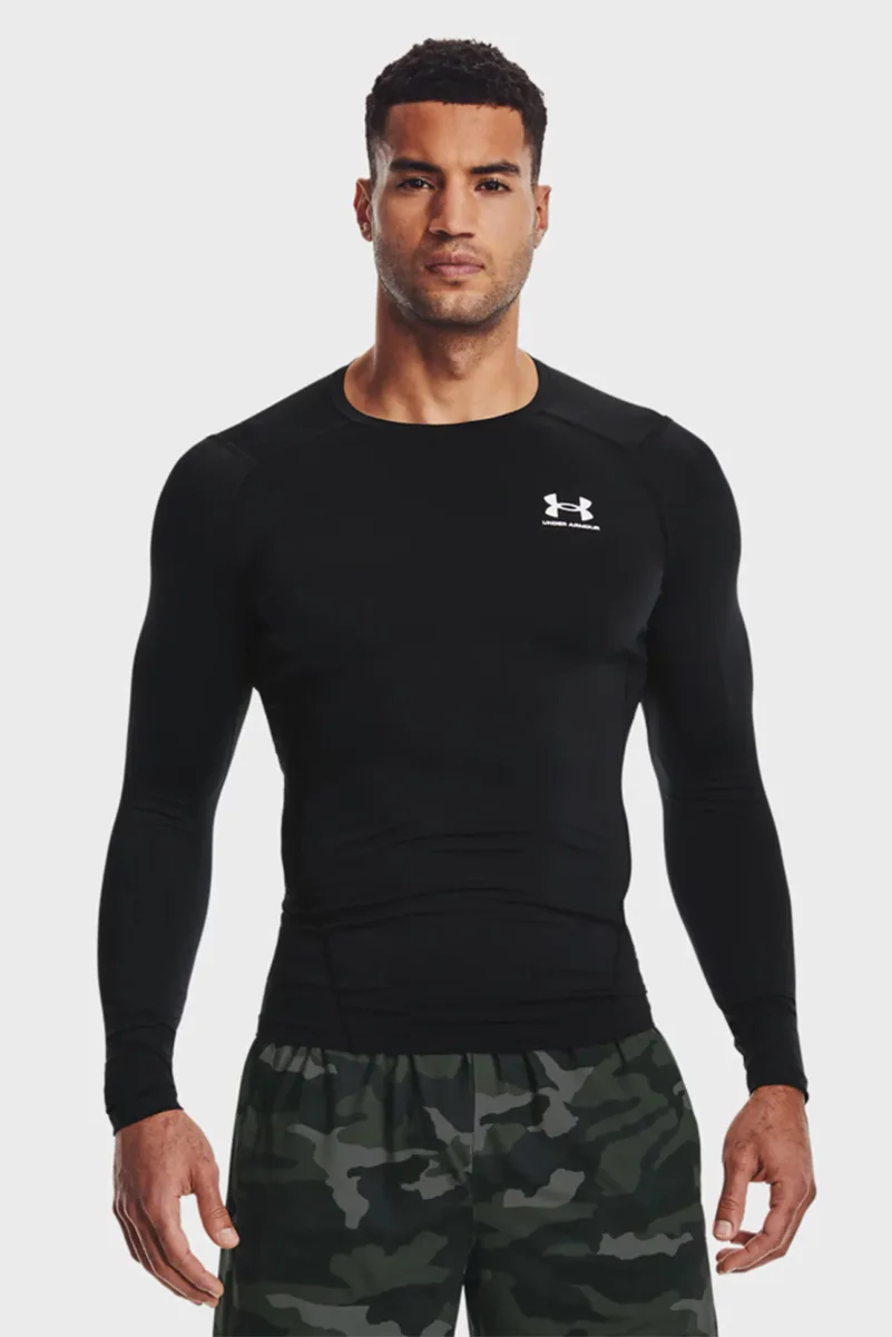 Лонгслів Under Armour поліестер 84% еластан 16% SM чорний чоловічий