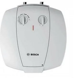 Електричний водонагрівач BOSCH компакт Tronic 2000 T Mini, 15 л, 1,5 кВт, підміночний монтаж, механічне управління, клас B, білий.
