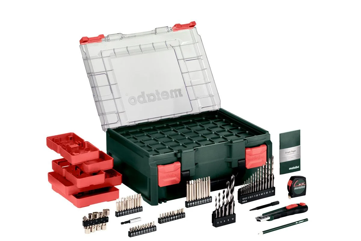 Акумуляторний шурупокрут-дриль Metabo BS 18 Set 18В, 2х2А·год, 24·48Нм, 0-450·0-1600 об/хв, вага 1.3 кг.