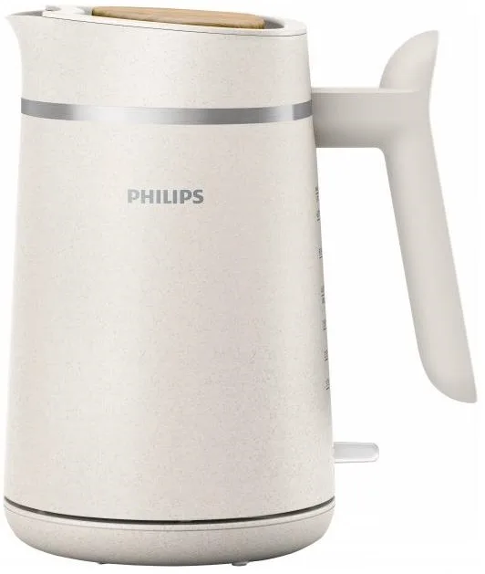 Электрочайник Philips Eco Friendly Series, 17л, изготовлен из экологичного пластика, с LED подсветкой, звуковым сигналом, матовый белый.