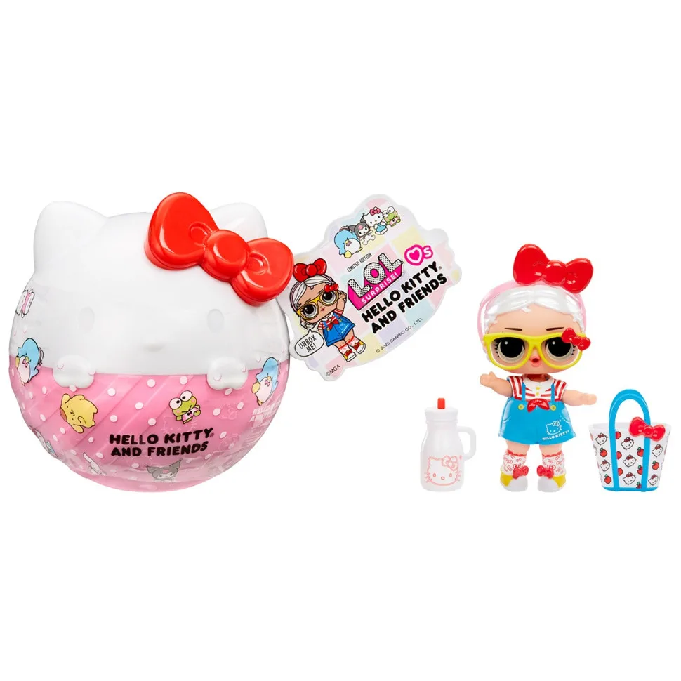 Детский игровой набор L.O.L. Surprise! пластик 8 куколок Hello Kitty цветной