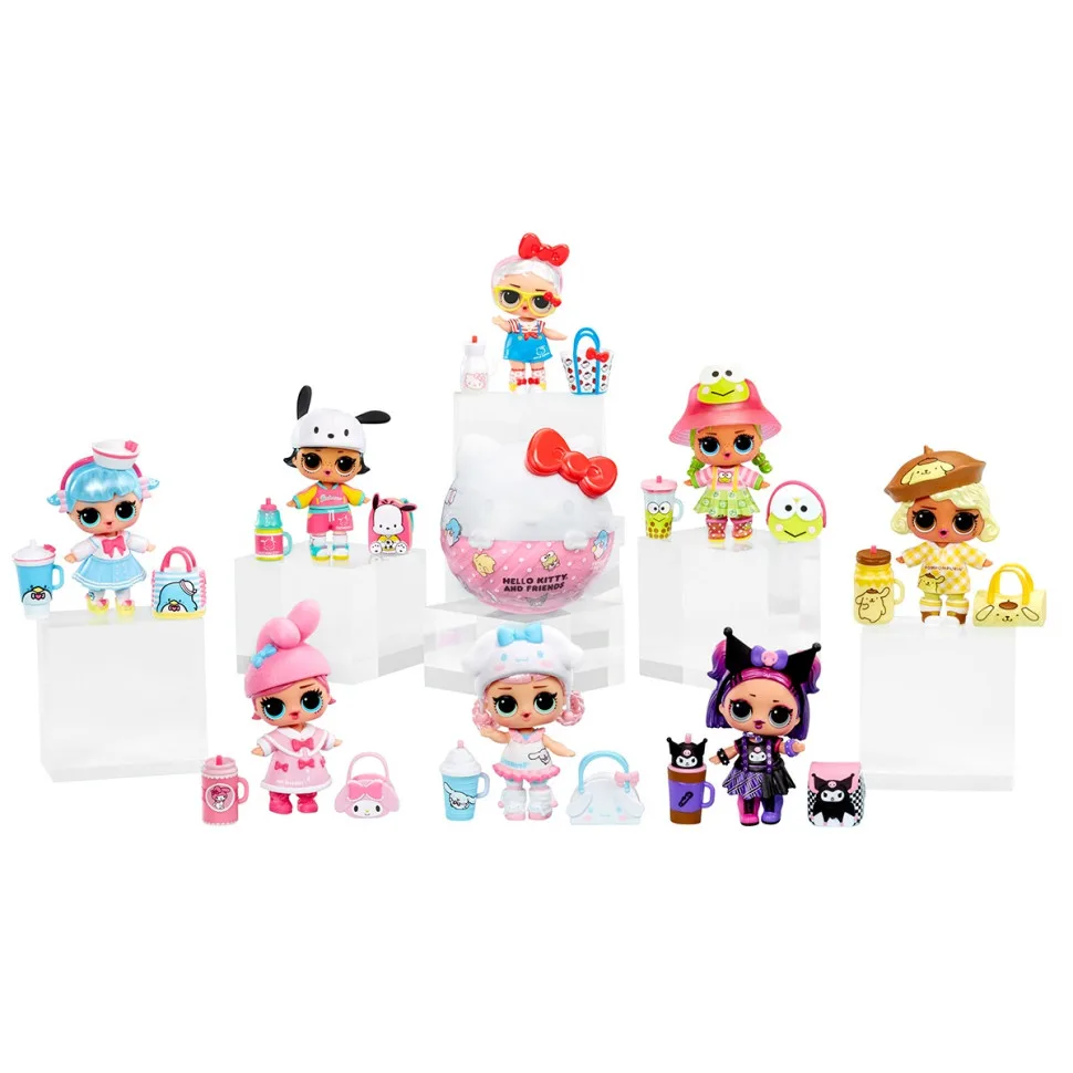 Дитячий ігровий набір L.O.L. Surprise! пластик 8 ляльок Hello Kitty кольоровий