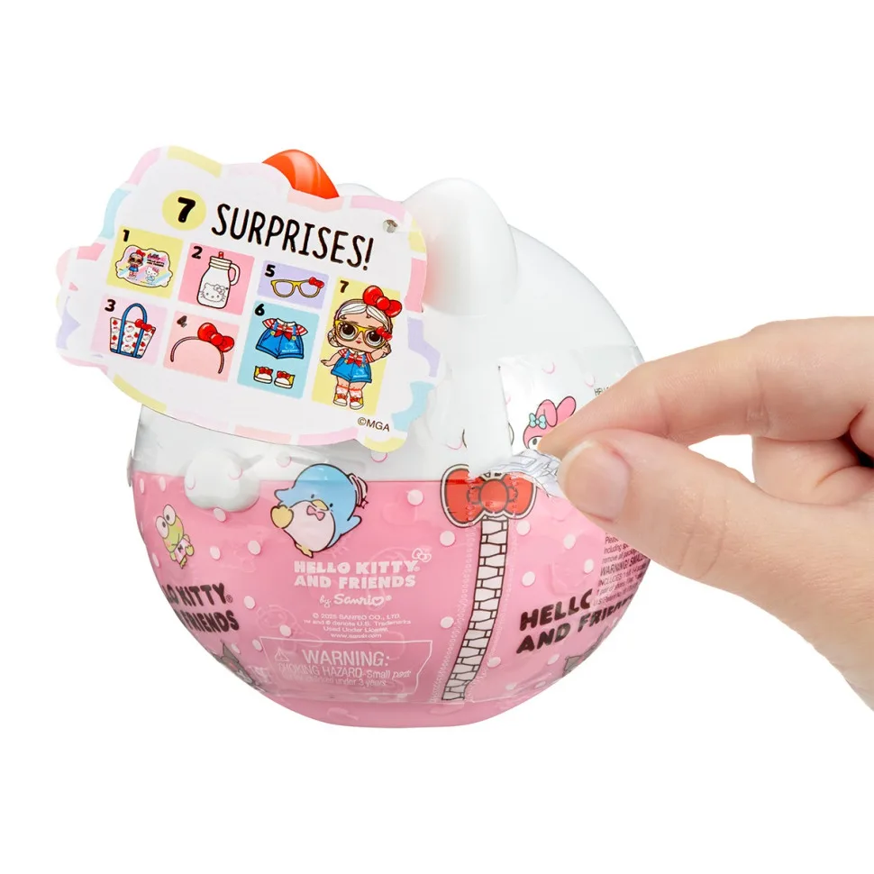 Дитячий ігровий набір L.O.L. Surprise! пластик 8 ляльок Hello Kitty кольоровий