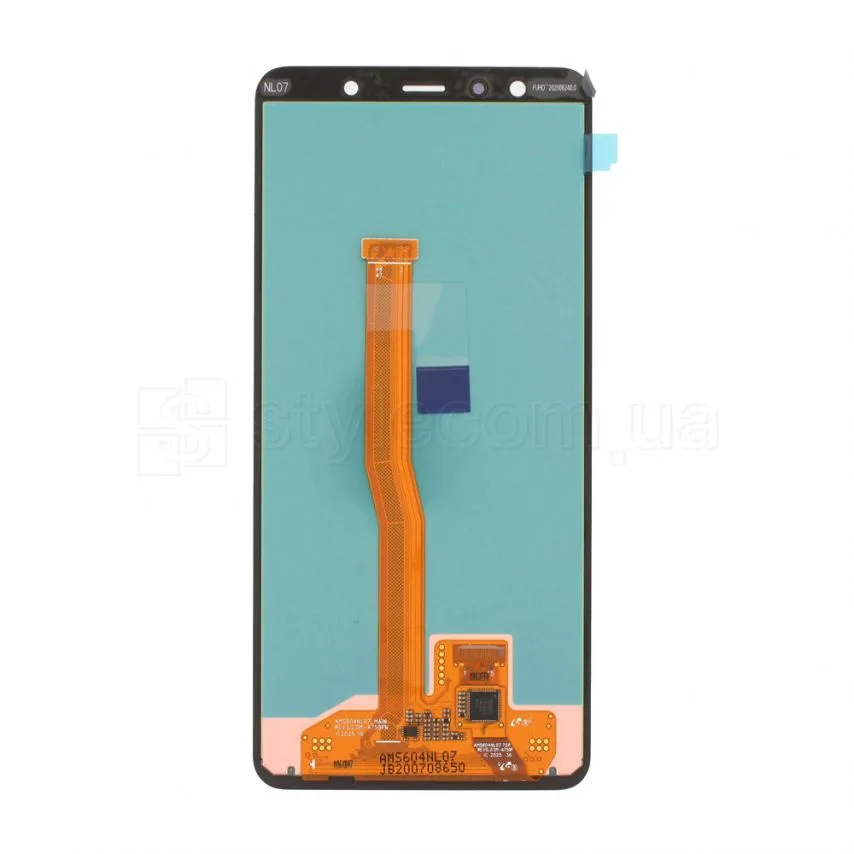 Дисплей AMOLED Samsung чорний 6,0 дюймів з сенсором для Galaxy A7/A750 2018