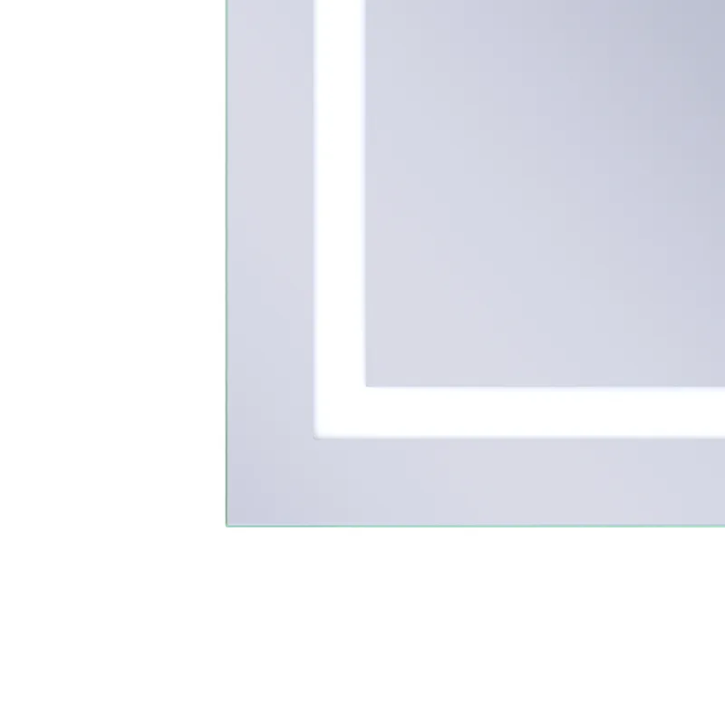 Дзеркало настінне LED FLASH MR21 60x80 см алюмінієве біле з антизапотіванням