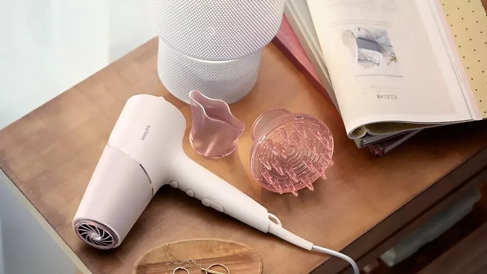 Фен Philips 5000 Series 2300 Вт 3 режими дифузор іонізація біло-рожевий