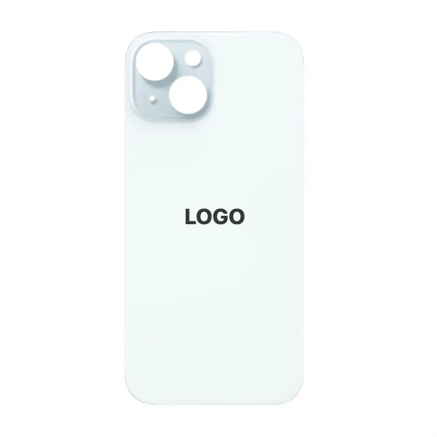 Задня кришка Apple iPhone 15 Original Quality синя великий виріз під камеру