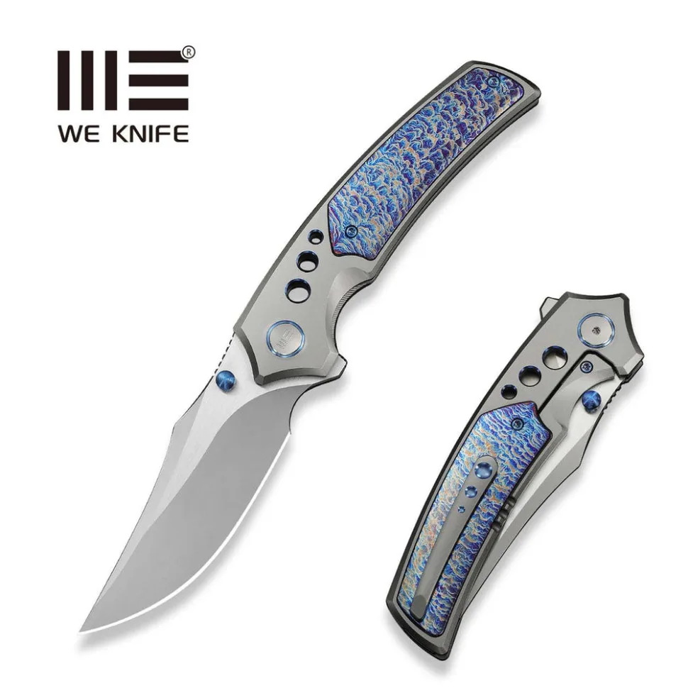 Ніж Weknife Титан Bohler M390 220,3 мм Синій Сірий
