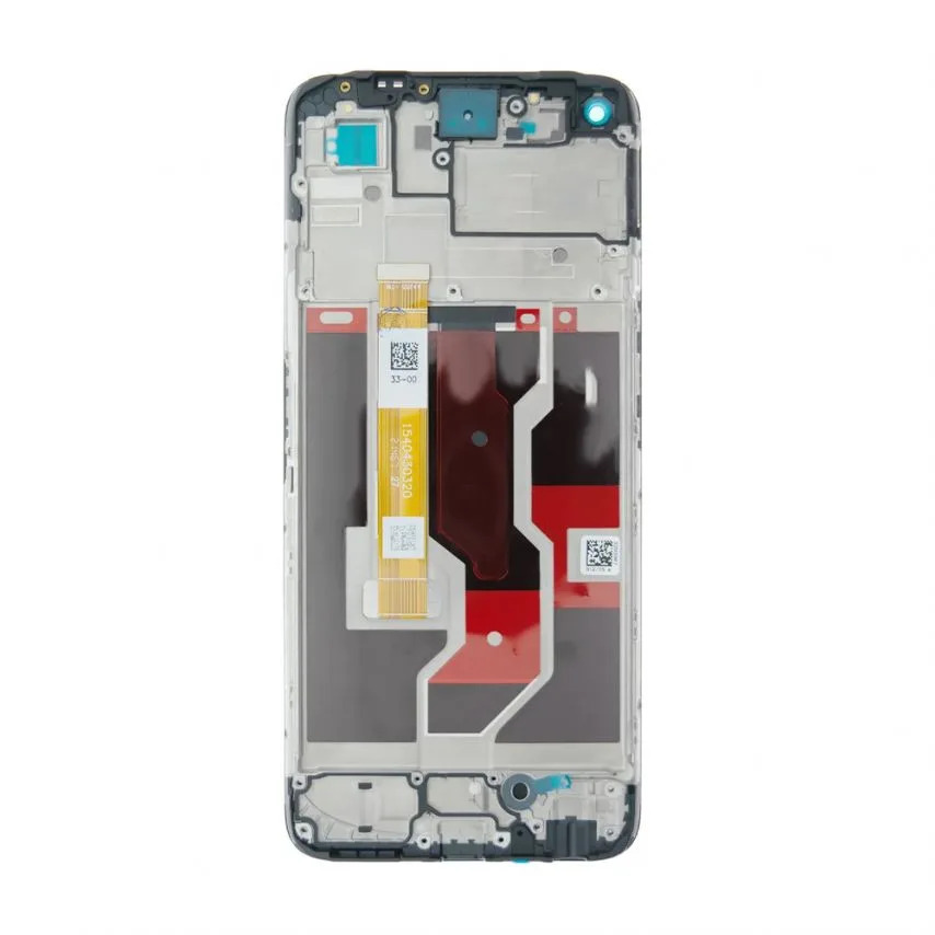 Дисплей IPS 6,43 дюйма для Oppo A96 чорний з сенсорним екраном і рамкою Original Quality