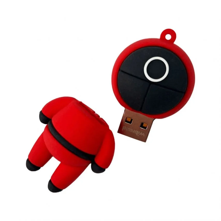 Флеш-пам'ять USB Wibrand 16Гб гума пластик червона