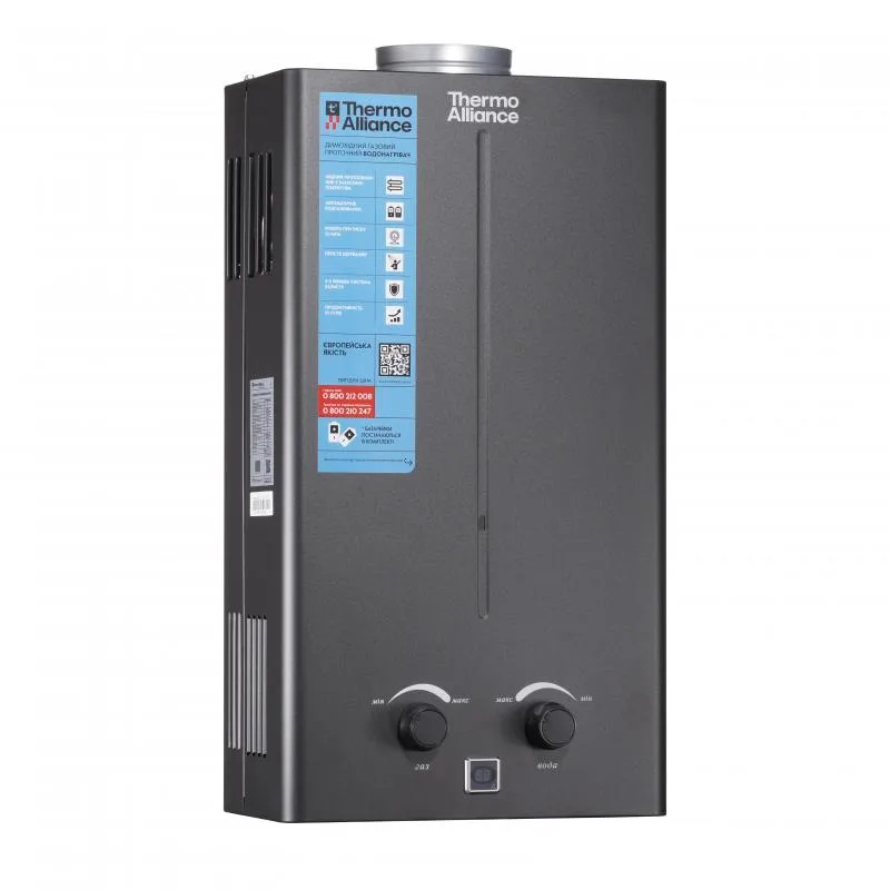 Газова колонка Thermo Alliance JSD20-10CR 10 л димохідна чорна