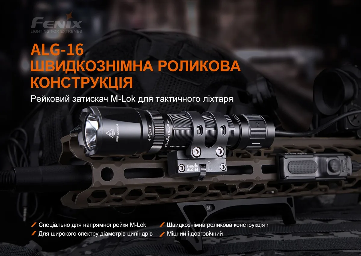 Кріплення для ліхтарів Fenix алюміній 51,7х42,1х30,1 мм чорне