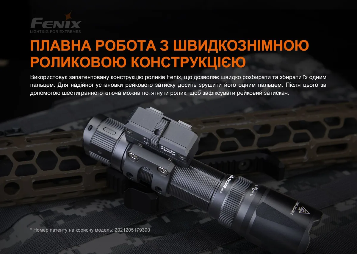 Кріплення для ліхтарів Fenix алюміній 51,7х42,1х30,1 мм чорне