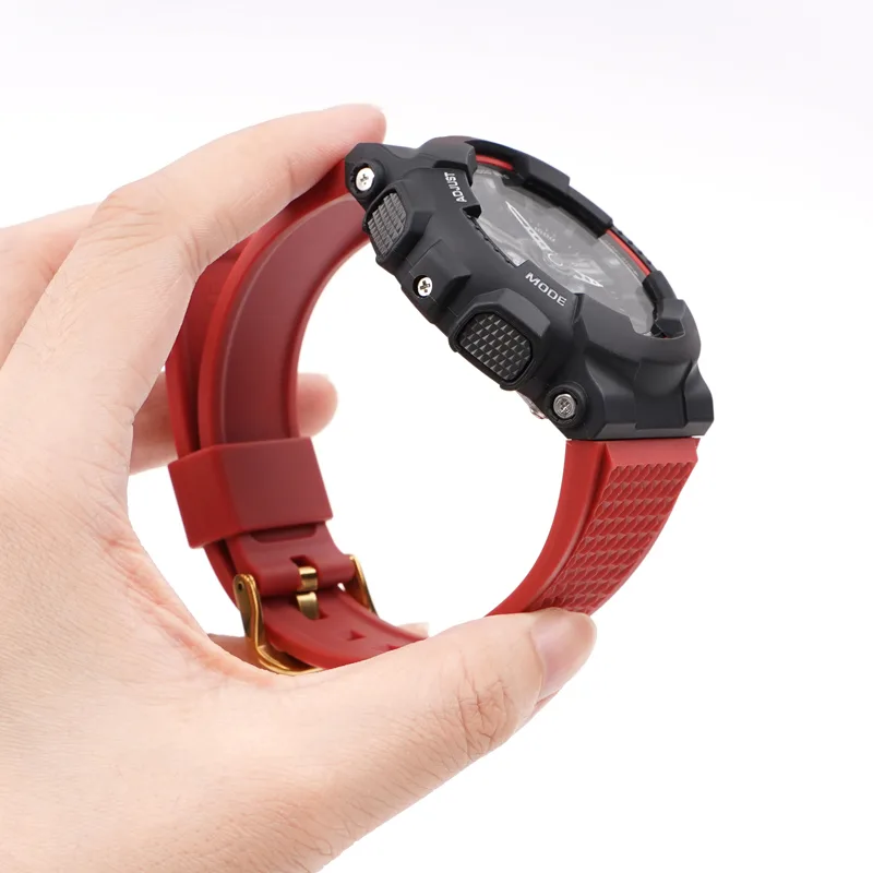 Ремінець Casio G-Shock полімер 21,3 см 16 мм червоний