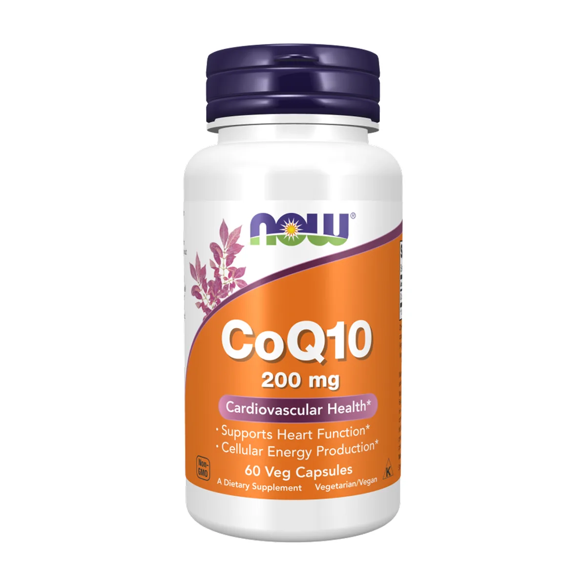 Коензим Q10 200 мг NOW Foods вегетаріанські капсули 60 шт