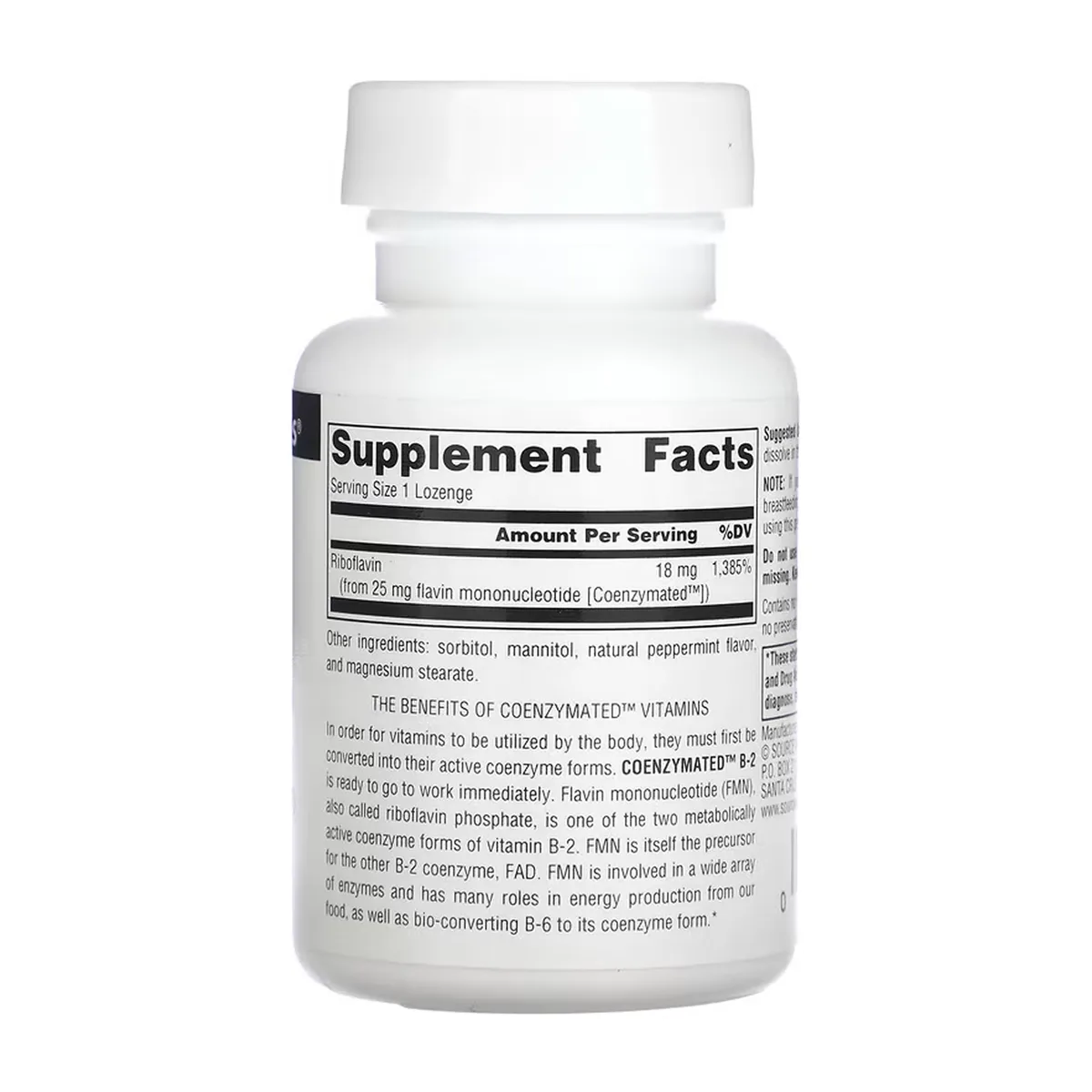 Coenzymated B-2 25 mg леденцы перечная мята 60 штук
