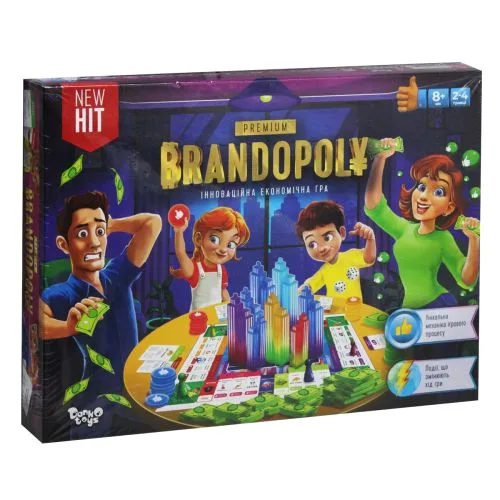 Настільна гра Dankotoys Брендополія для 2-4 гравців розвиває стратегічне мислення
