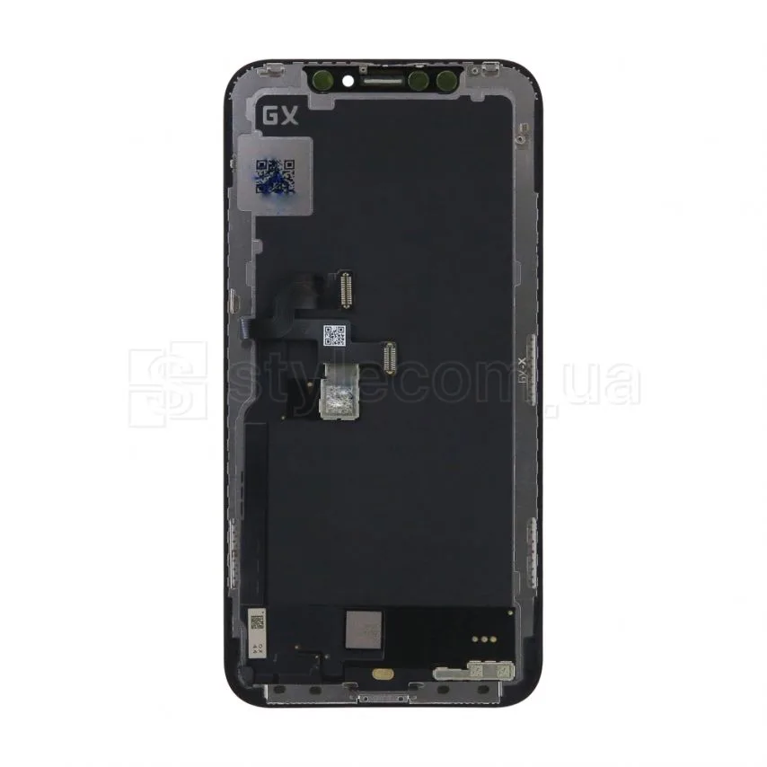 Дисплей OLED 5,8 дюйма черный для Apple iPhone X с сенсорным экраном оригинального качества.
