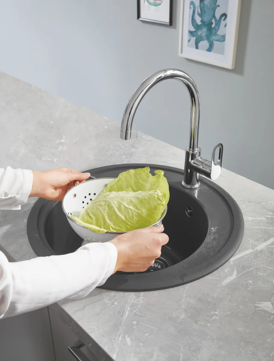 Композитна мийка GROHE штучний камінь 510х510 мм під граніт