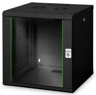 Шафа DIGITUS 19", 12U, Wall Mounting Unique, 600x600 мм, 100кг максимально, чорна