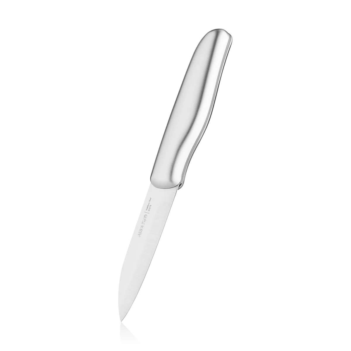 Набір кухонних ножів ARDESTO Gemini Gourmet, 2 одиниці, з нержавіючої сталі та пластиковими ручками, сірого кольору.