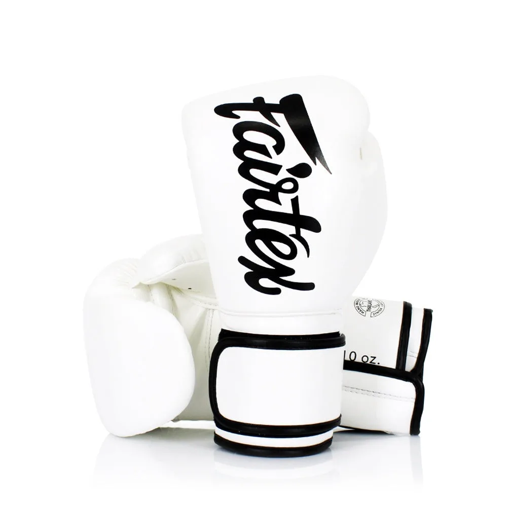 Боксерські рукавиці Fairtex мікрофібра 12 унцій білий
