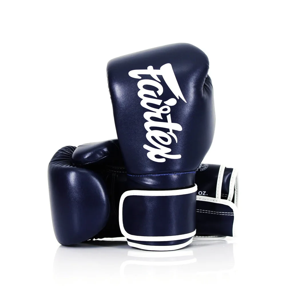 Боксерські рукавиці Fairtex мікрофібра 10 унцій сині