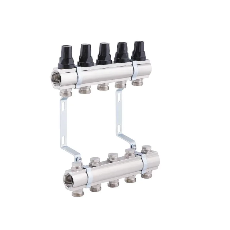 Колектор Thermo Alliance Forte 1" 5 виходів латунний 315х250х92 мм хром