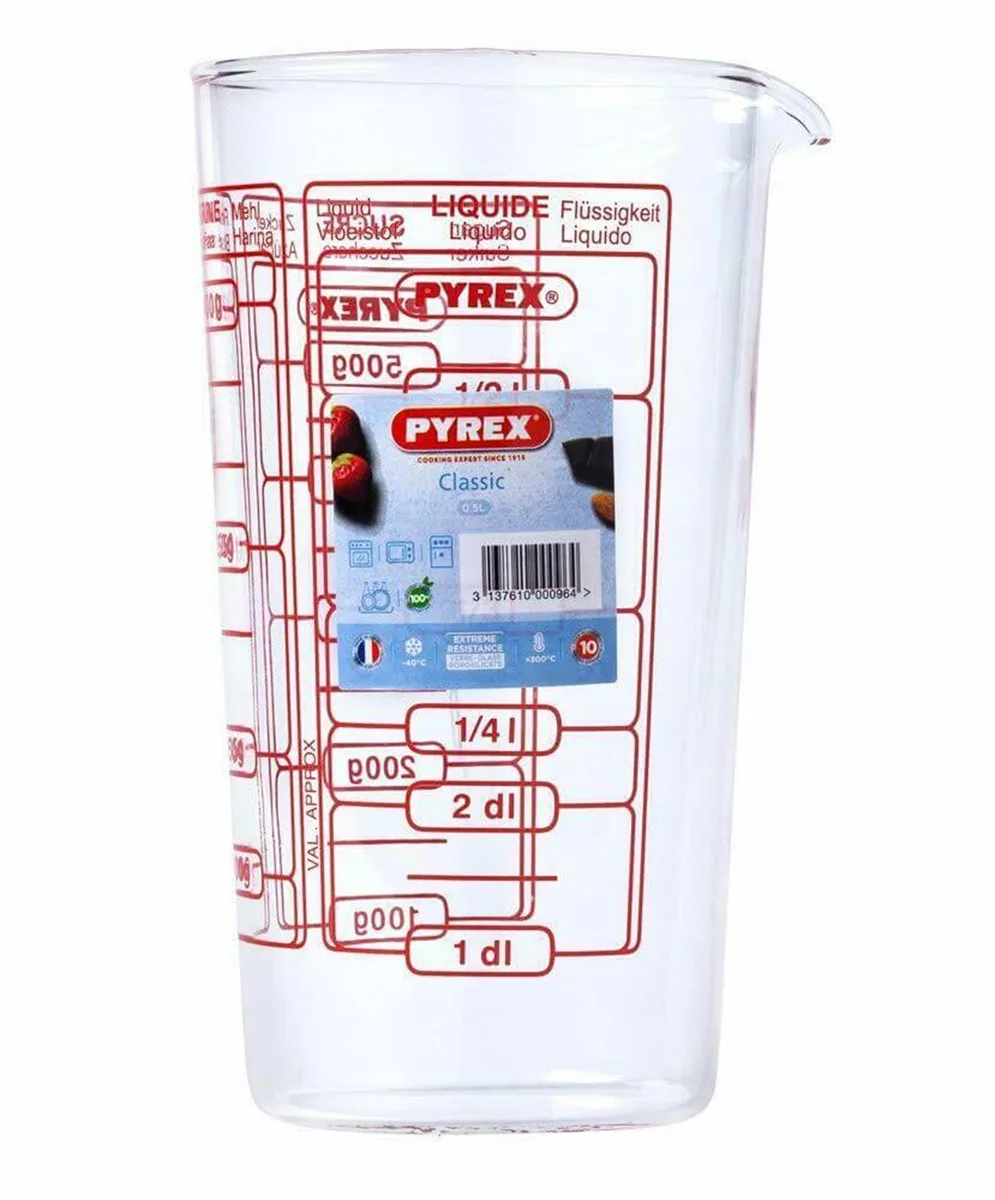 Мирная стаканка Pyrex боросиликатное стекло 0,5 л прозрачная