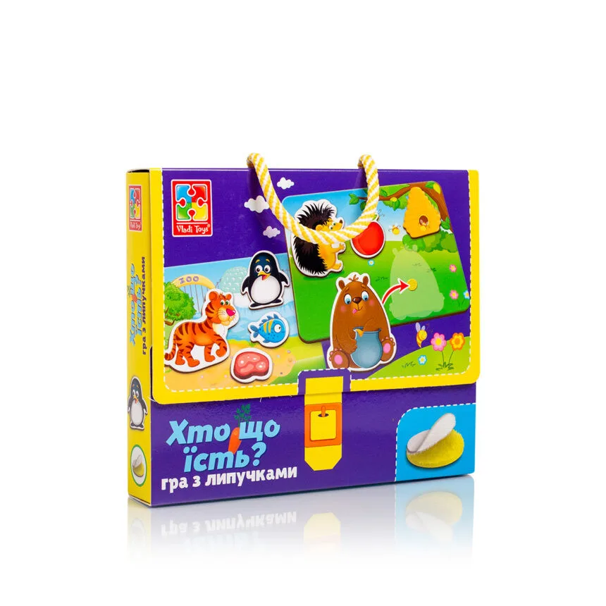 Настільна гра Vladi Toys На липучках 4 поля 16 фігурок 32 липучки